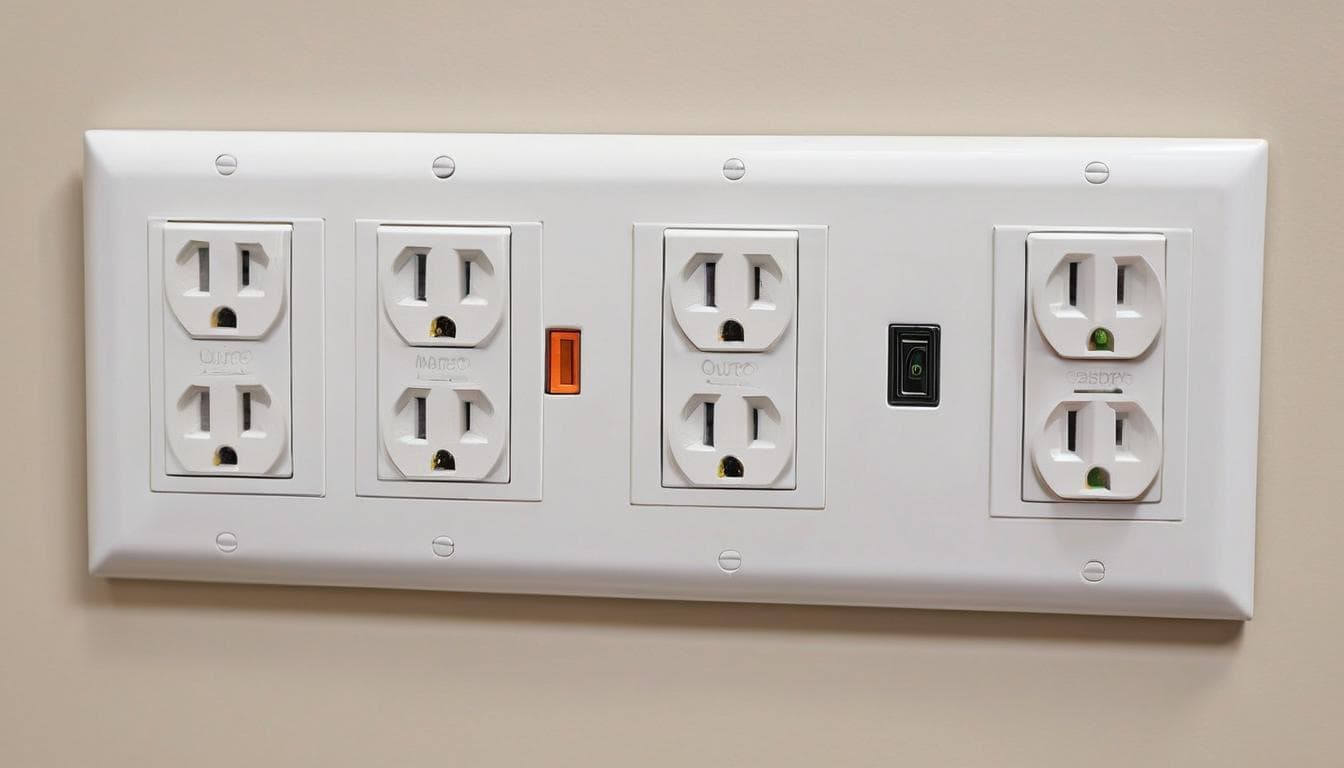 Assorted electrical outlets