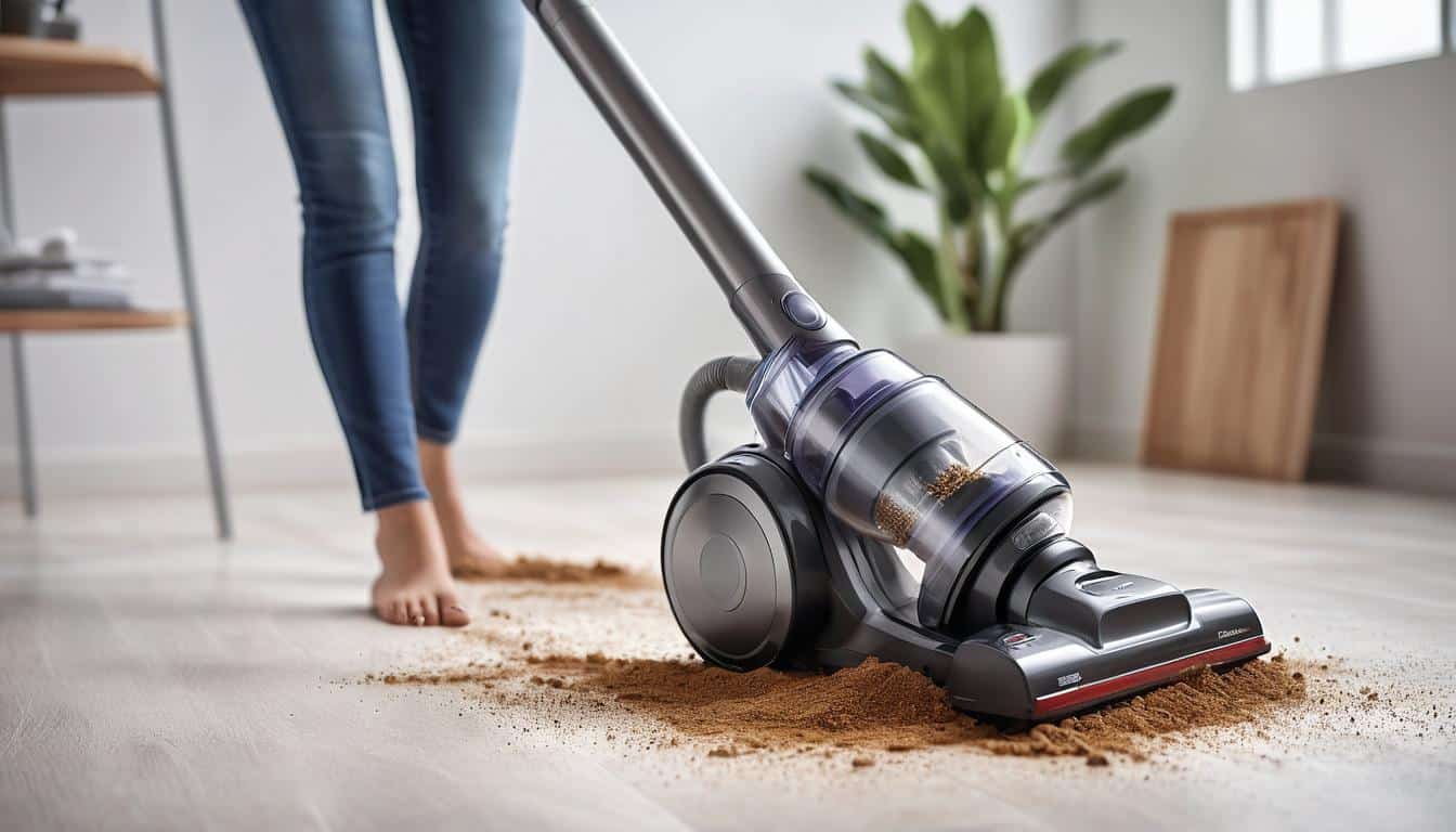 Efficient bagless vacuum cleaning