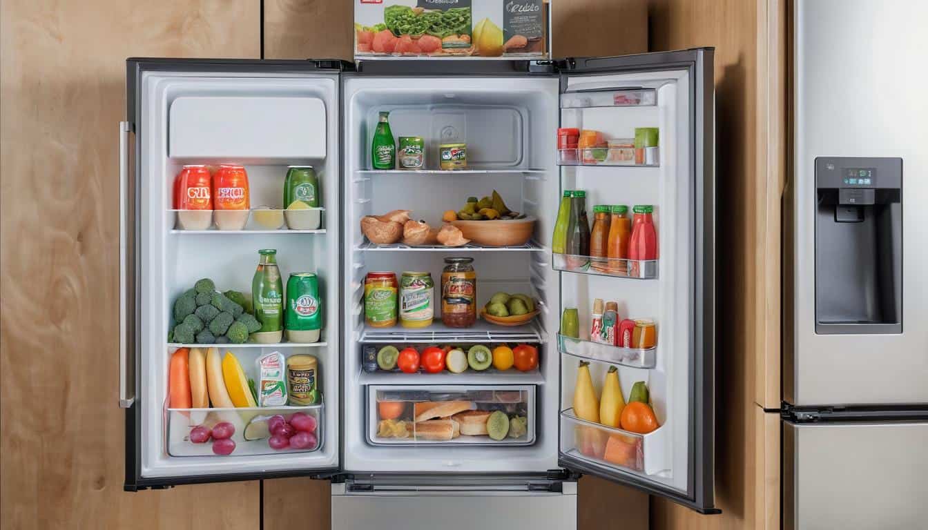 Efficiently stocked mini-fridge