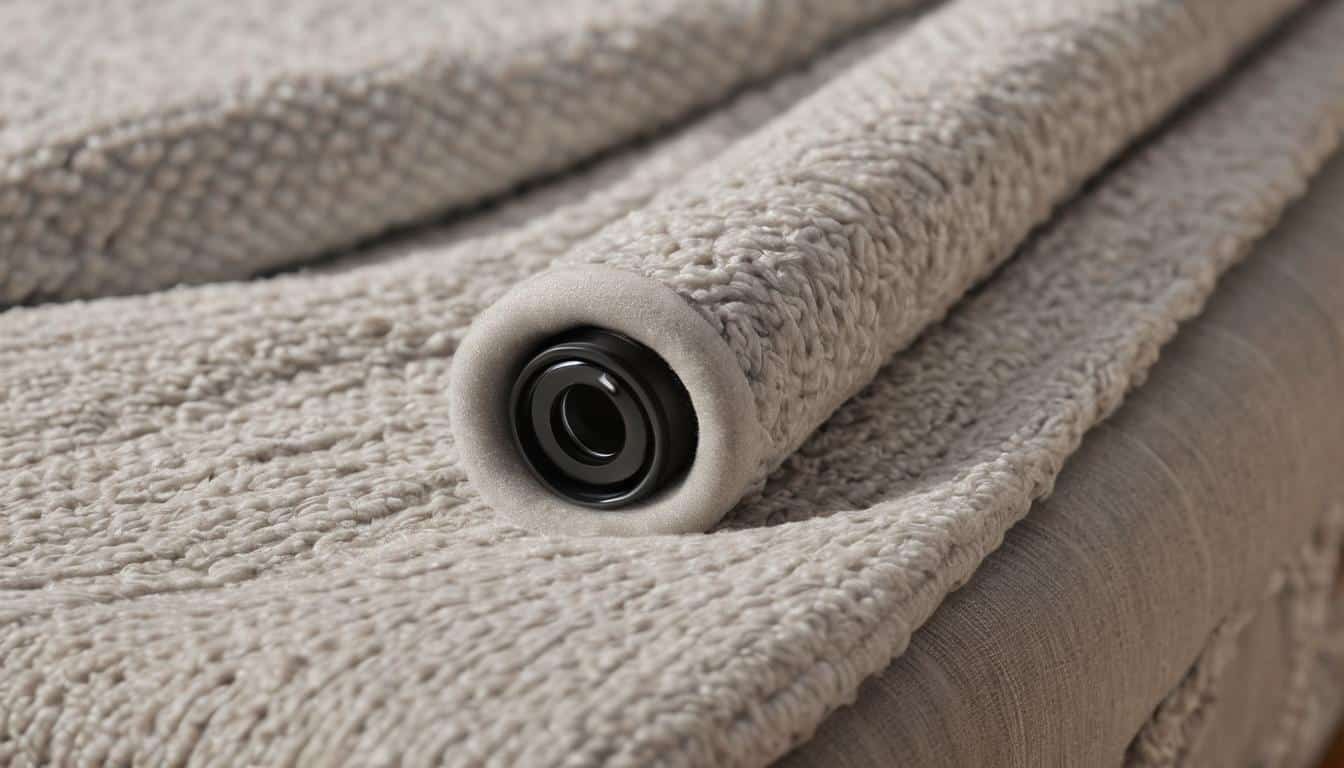 Moving blankets secured with grommets