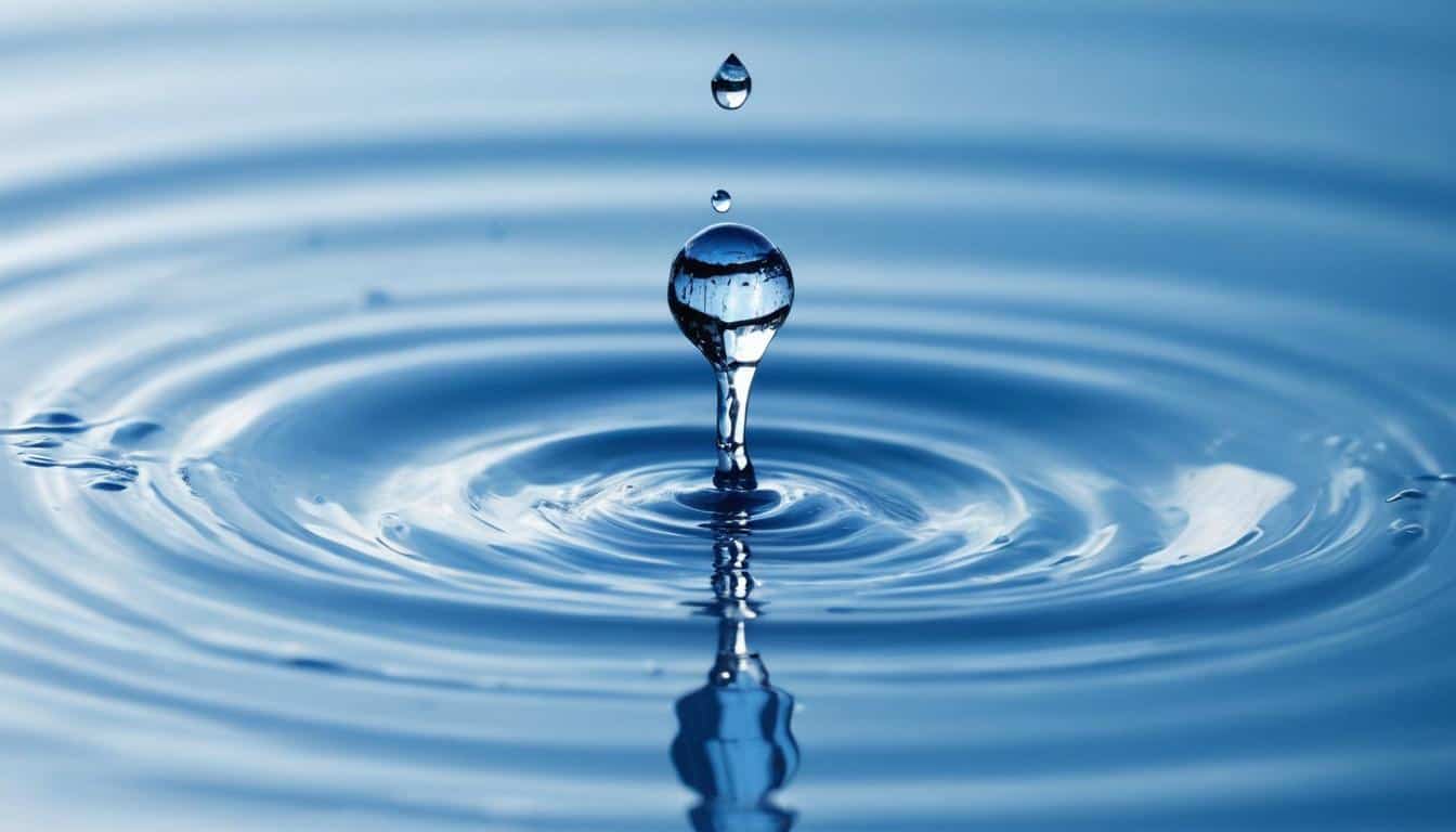 Pure water droplet