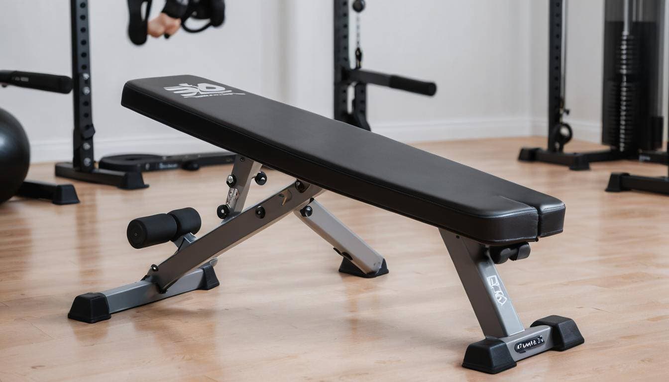 Adjustable gym bench demonstration