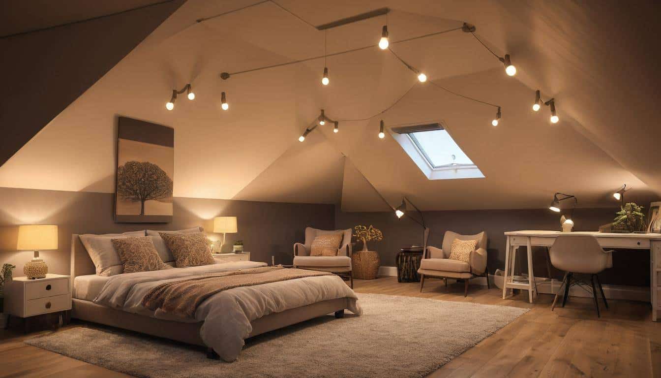 Attic lighting demonstration