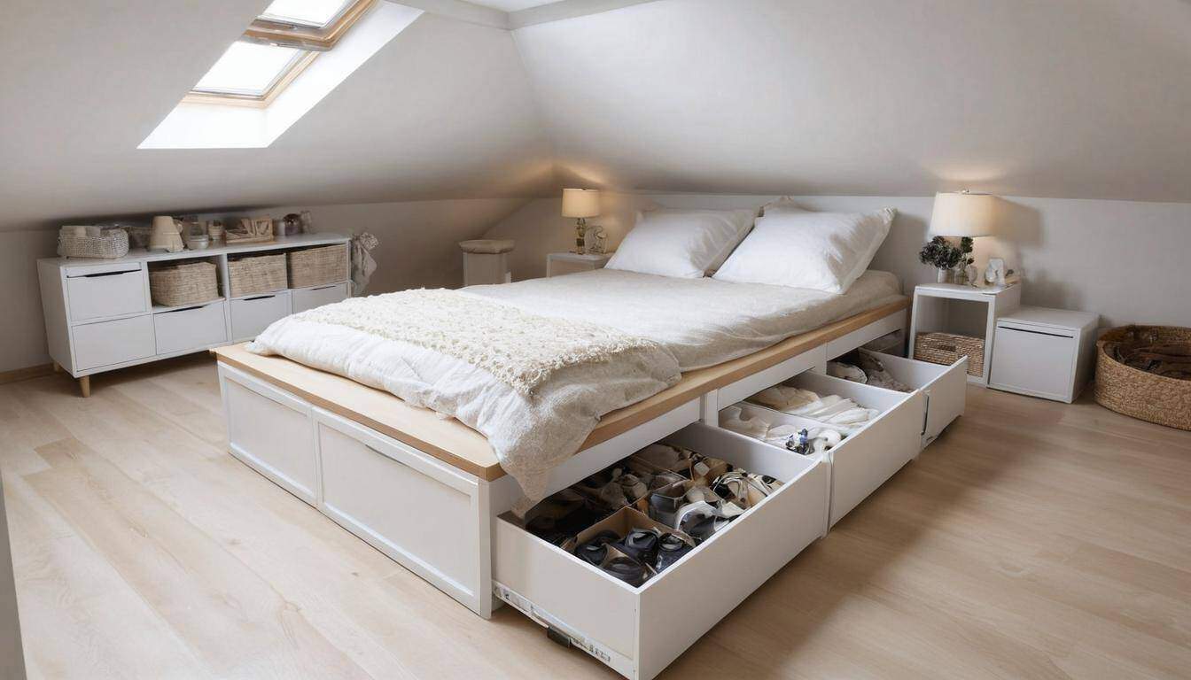 Attic storage containers