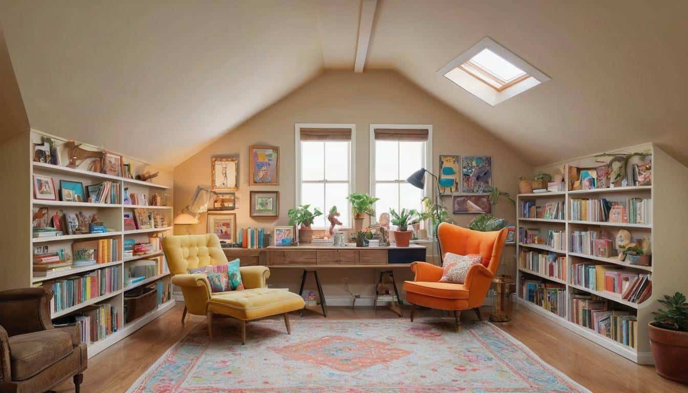 Beige attic oasis