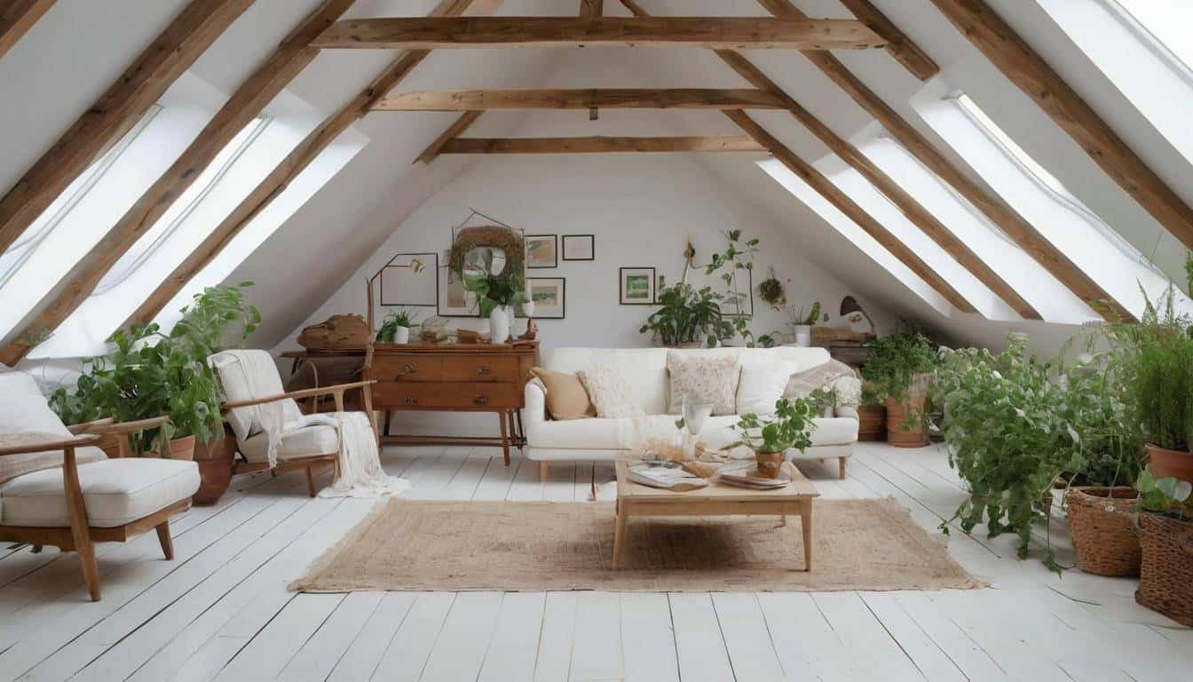 Bright attic oasis