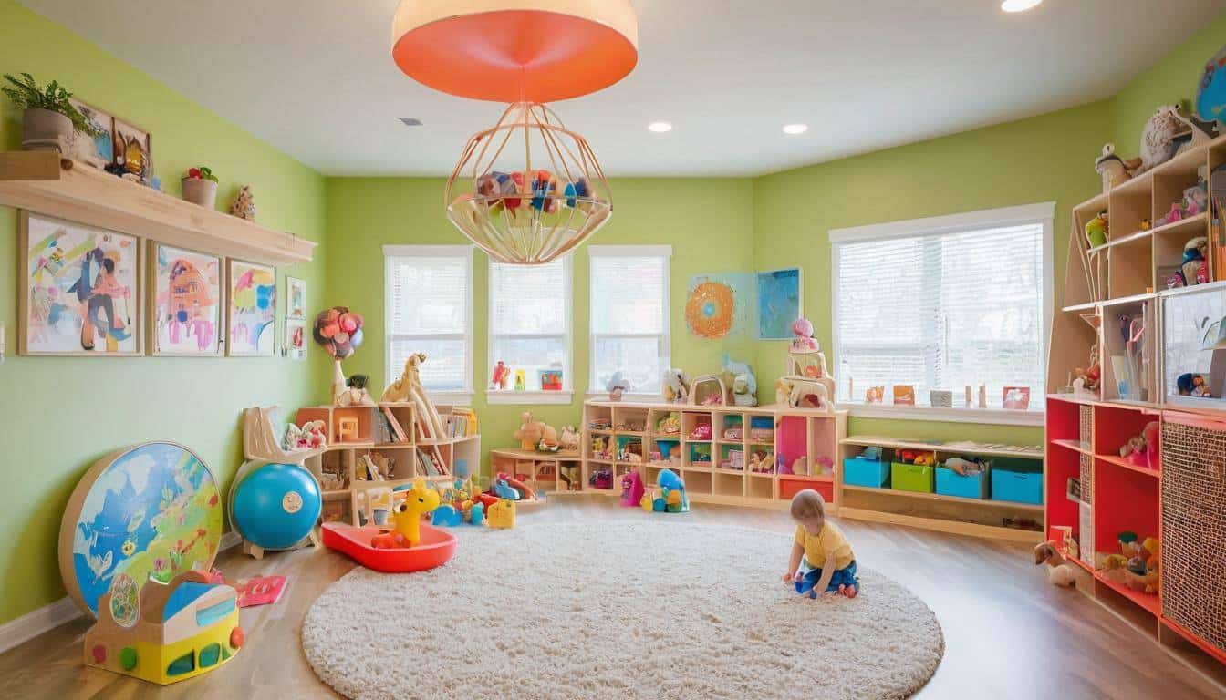 Bright eco-friendly playroom