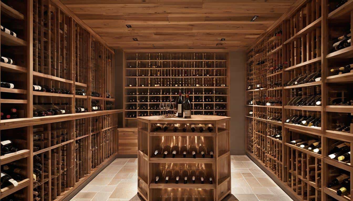 Cedar wood wine cellar