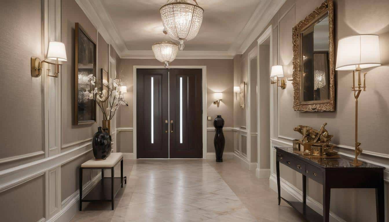 Chic welcoming hallway design