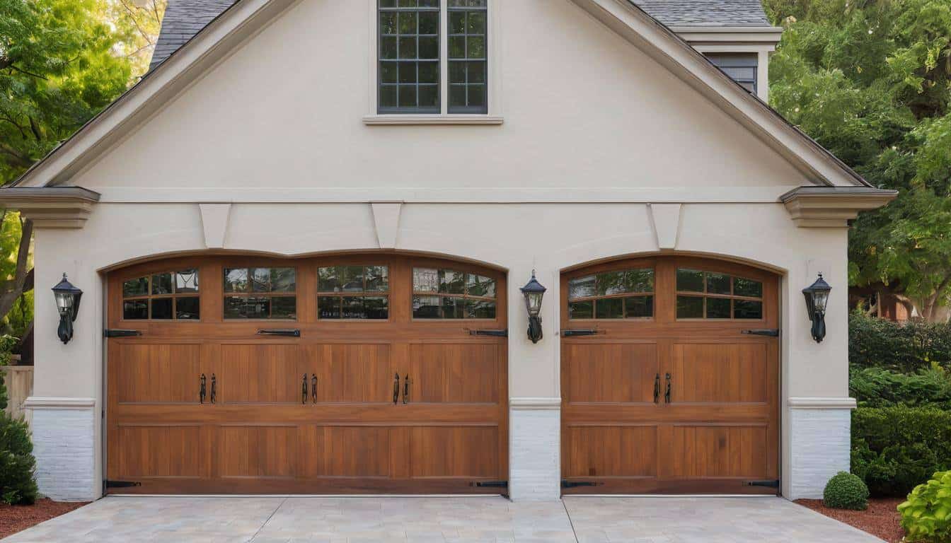 Classic carriage-style garage doors
