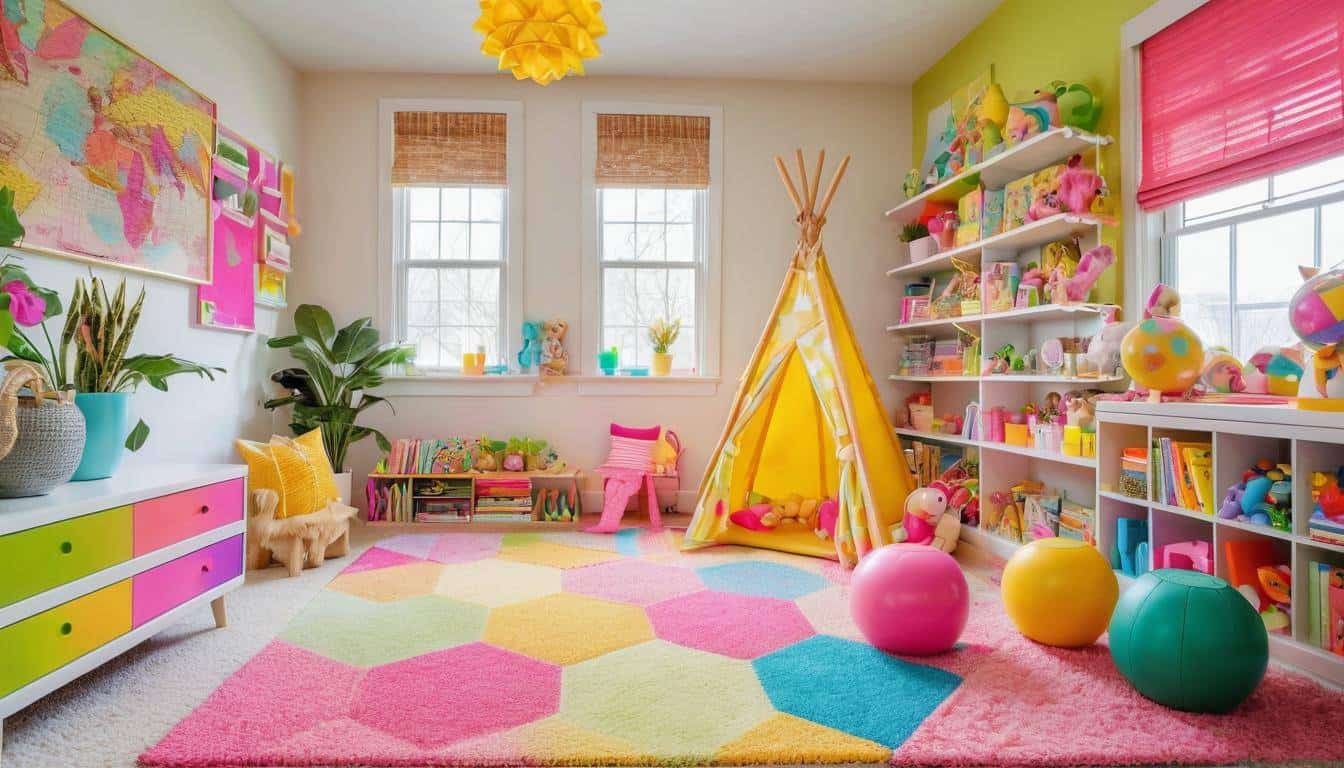 Colorful Child's Playroom Environment