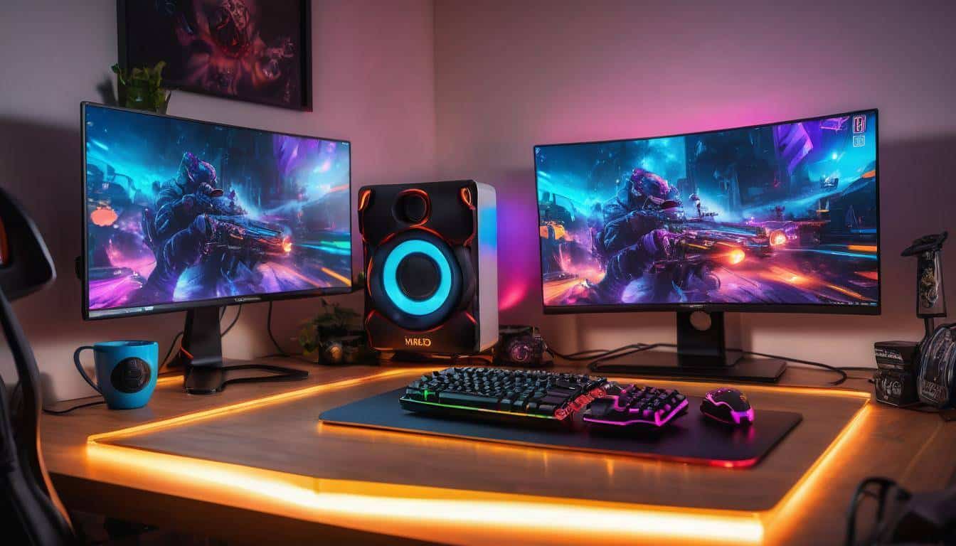 Colorful gaming accent lights