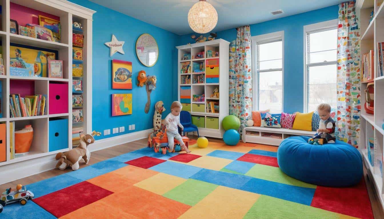 Colorful kids' playroom