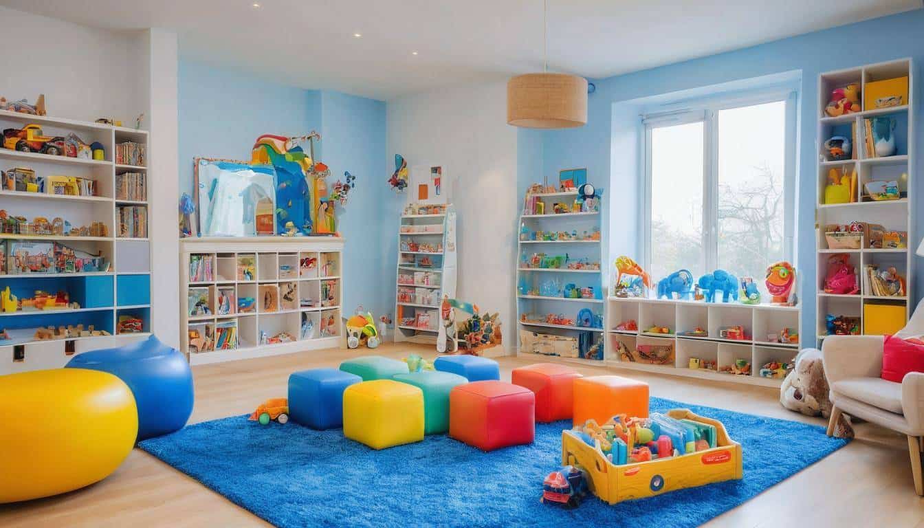 Colorful kids' playroom