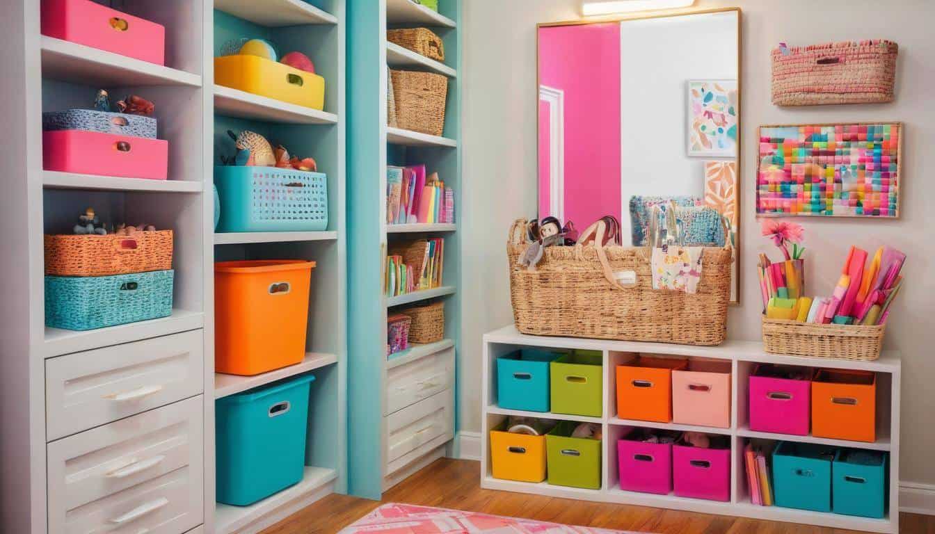 Colorful playful storage solutions