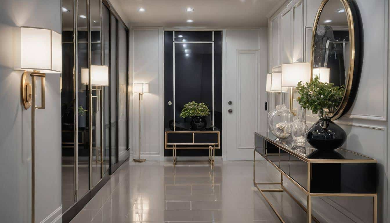 Contemporary hallway decor