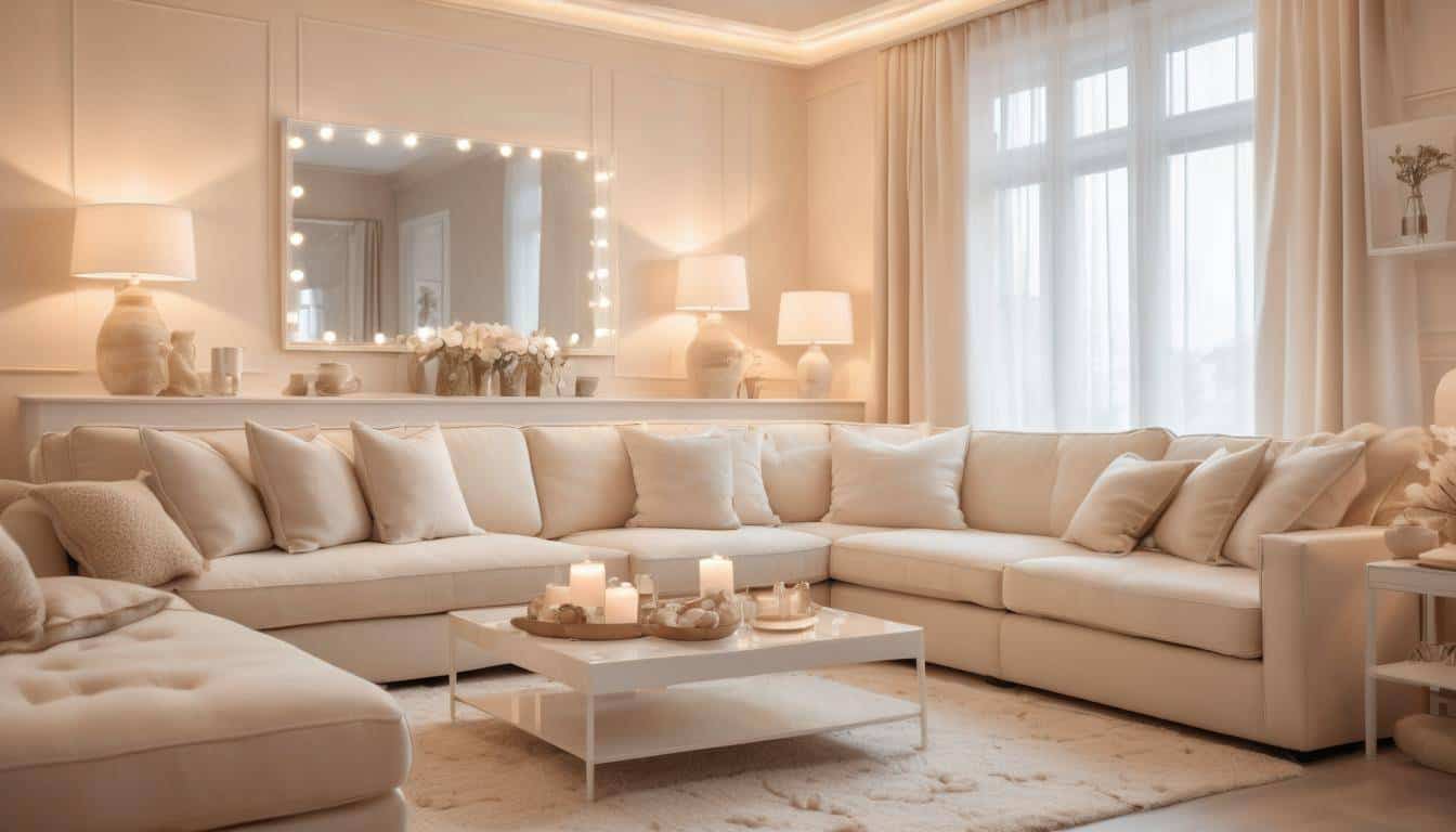 Cozy ambient interior lighting