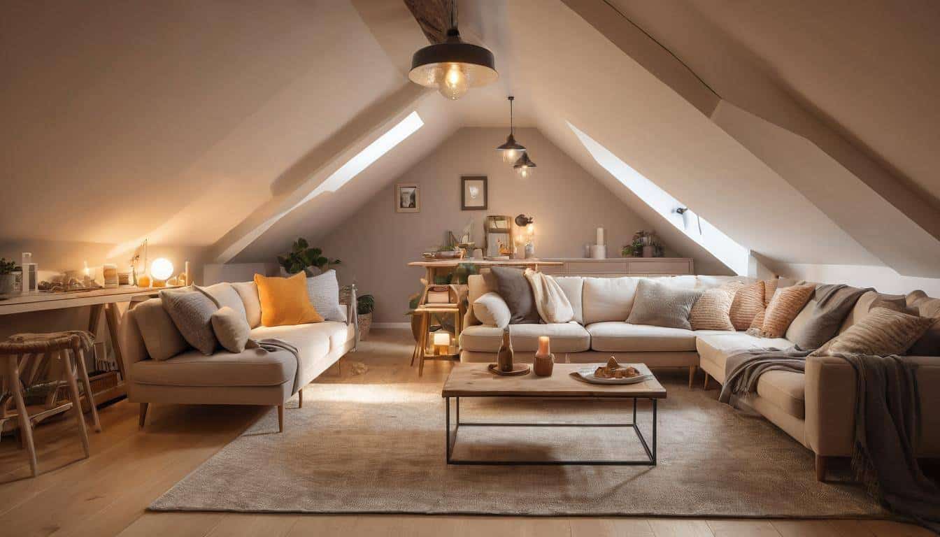 Cozy attic living