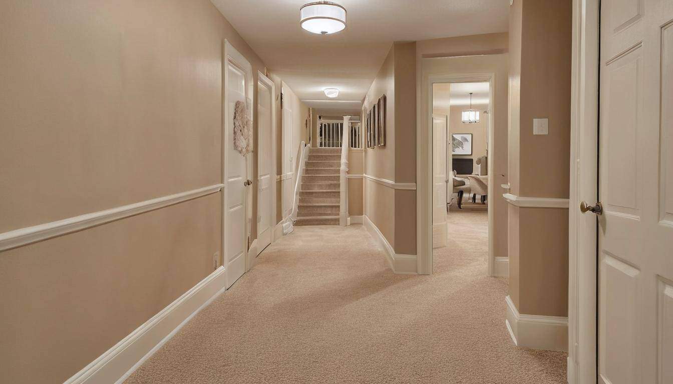 Cozy beige hallway