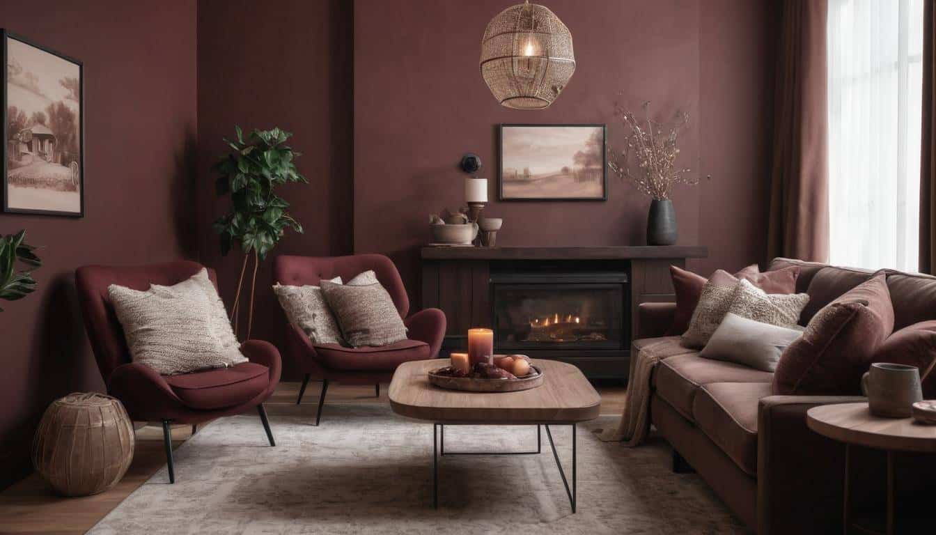 Cozy brown living room