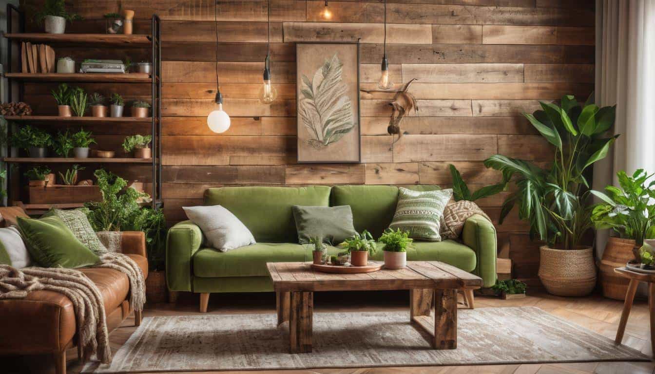 Cozy eco-friendly living room