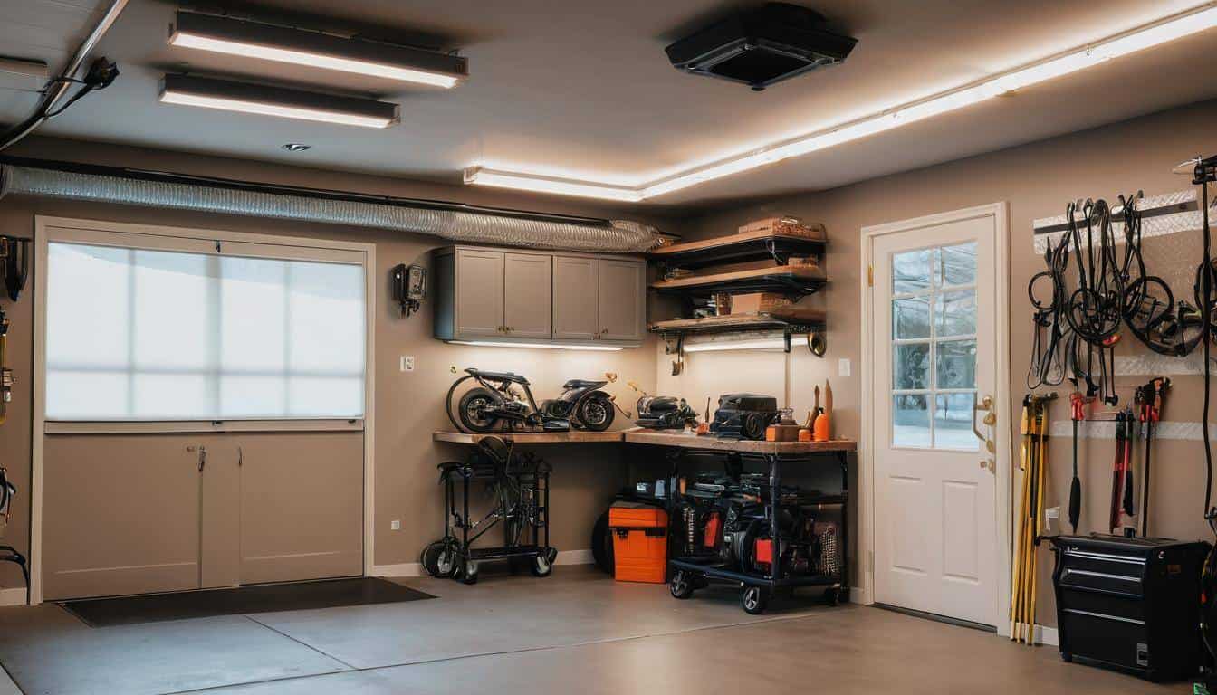Cozy garage lighting fixtures