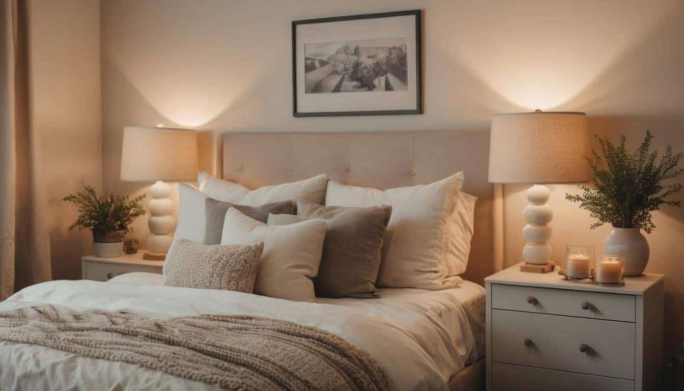 Cozy guest room ambiance