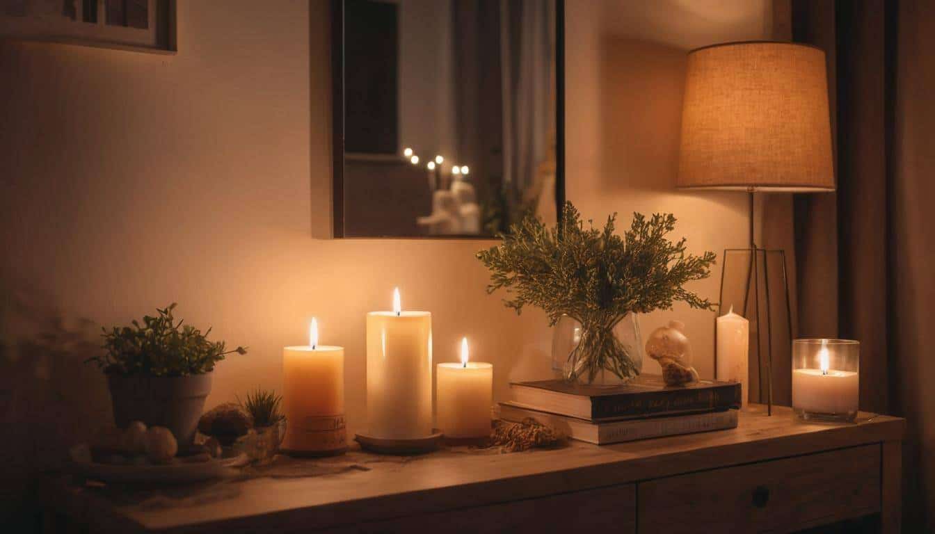 Cozy layered lighting ambiance