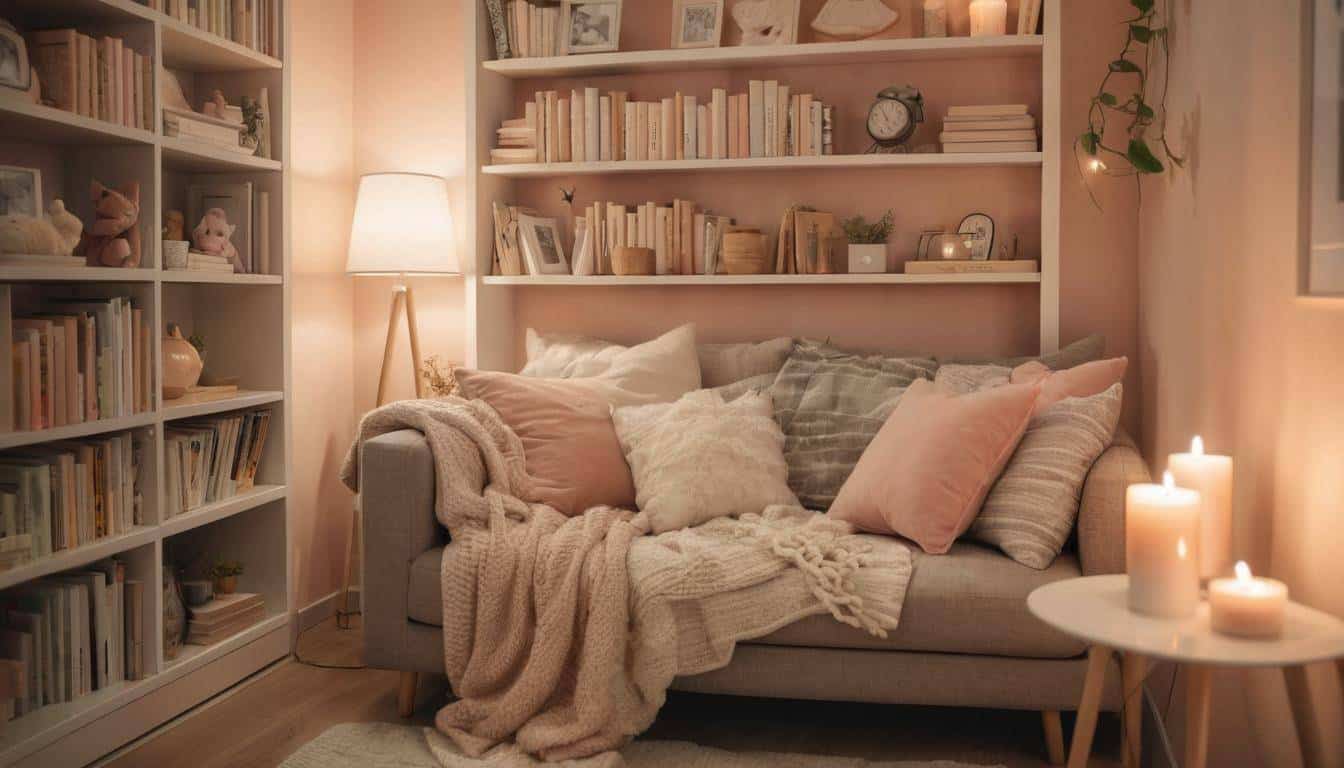 Cozy reading nook