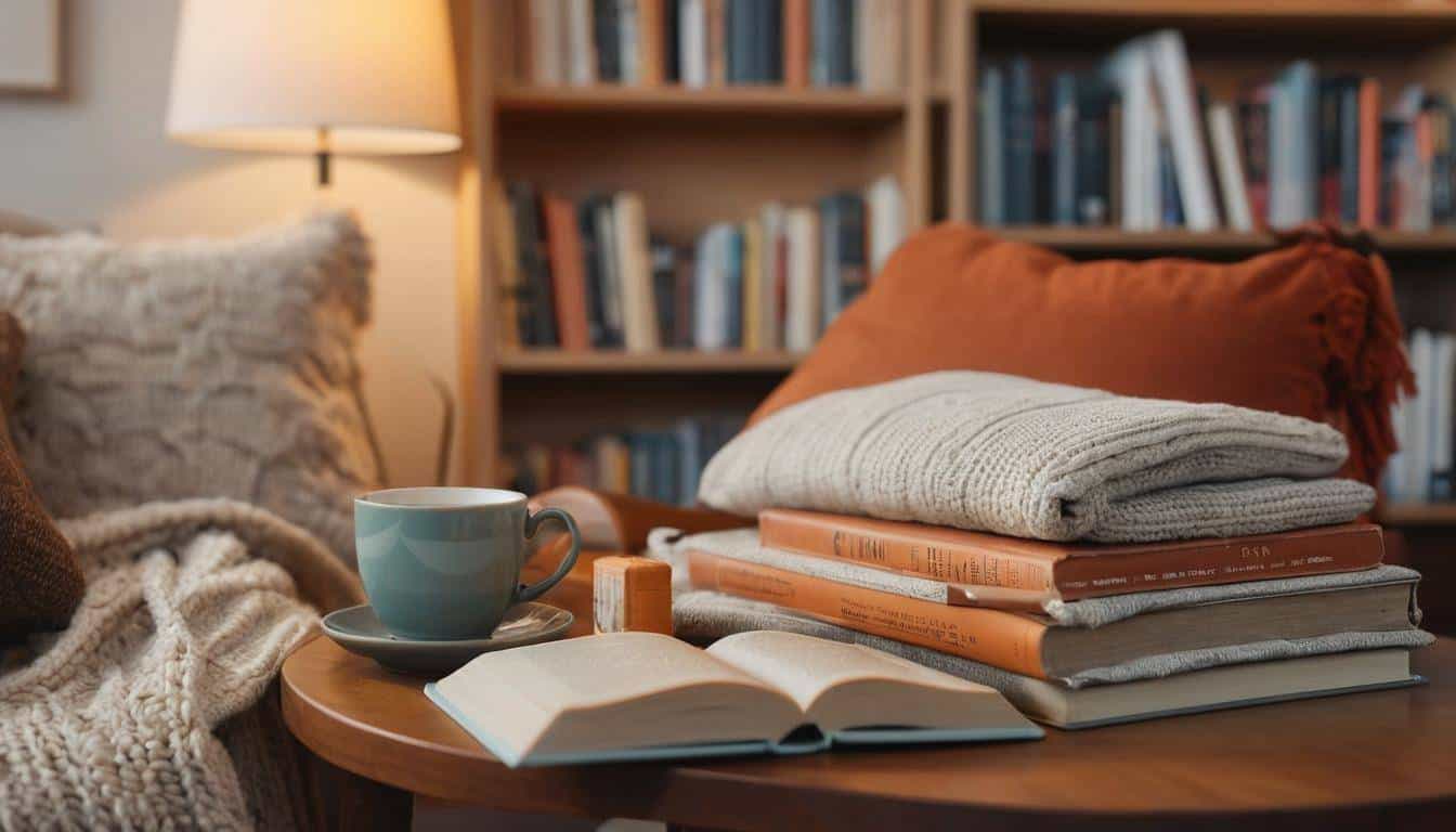 Cozy reading nook escape