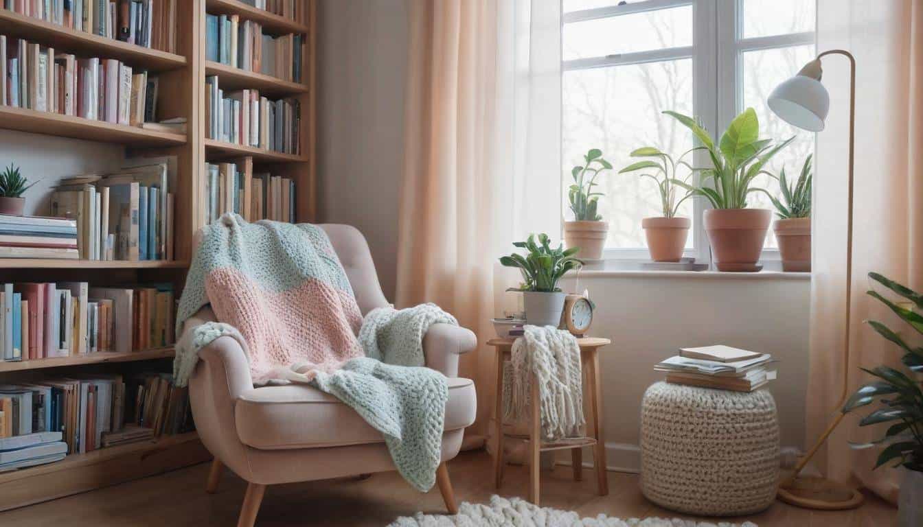 Cozy reading nook retreat