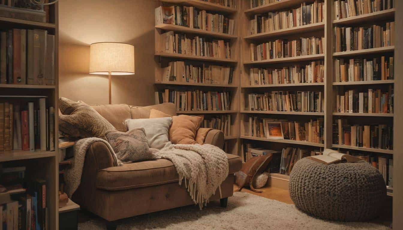 Cozy reading nook