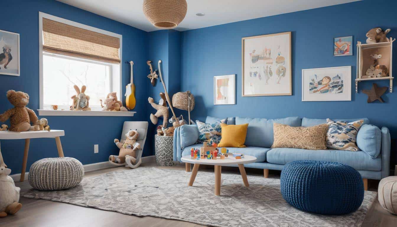 Cozy textured playroom