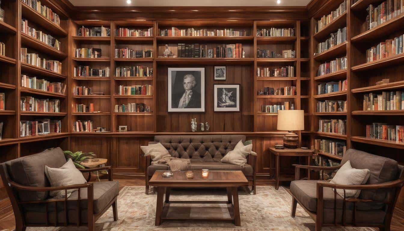 Customized wooden home library