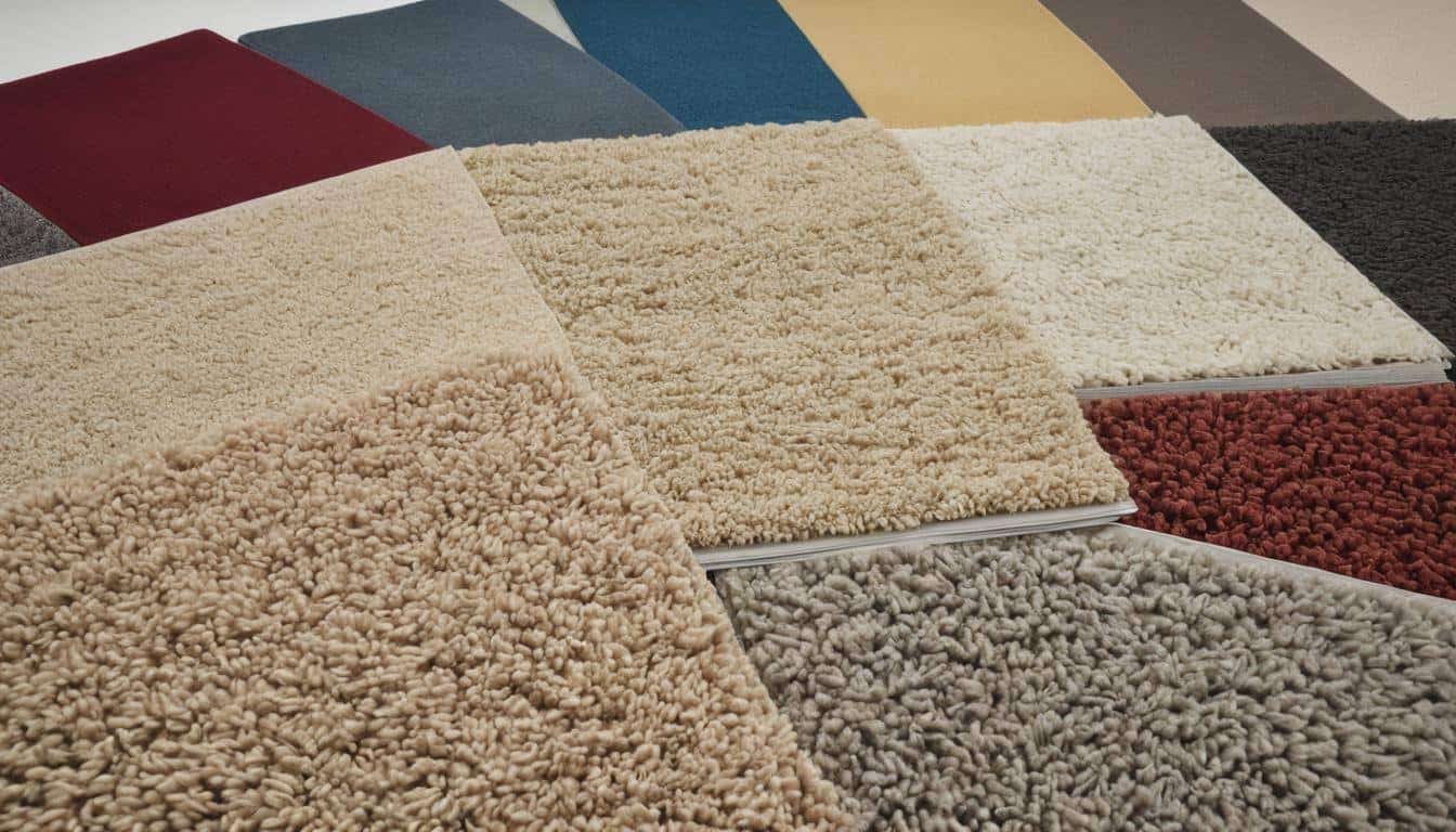 Diverse carpet textures display