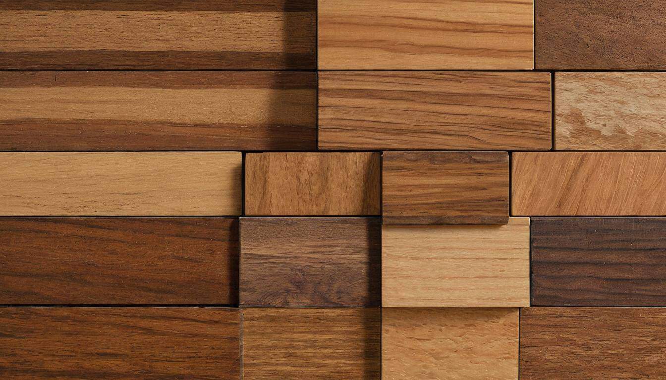 Diverse wood types showcase