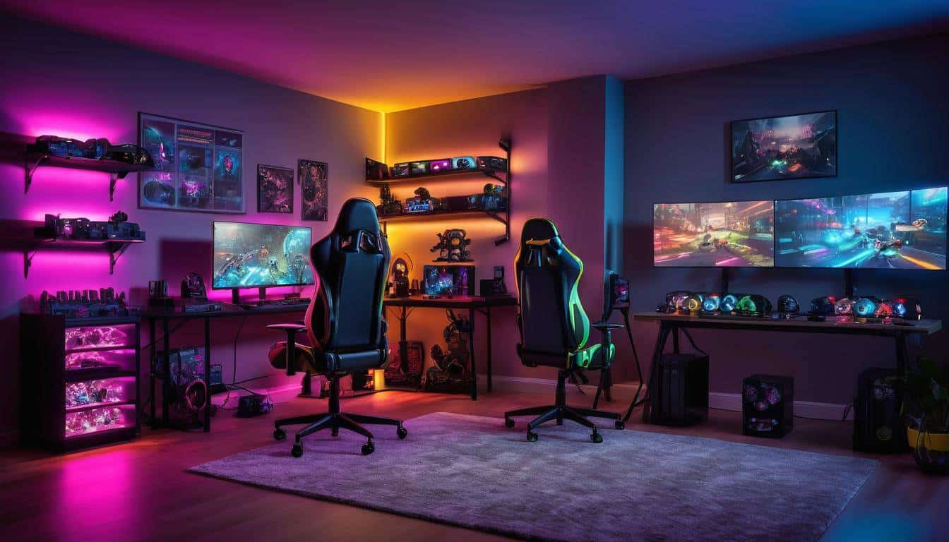 Dynamic gaming lighting setup