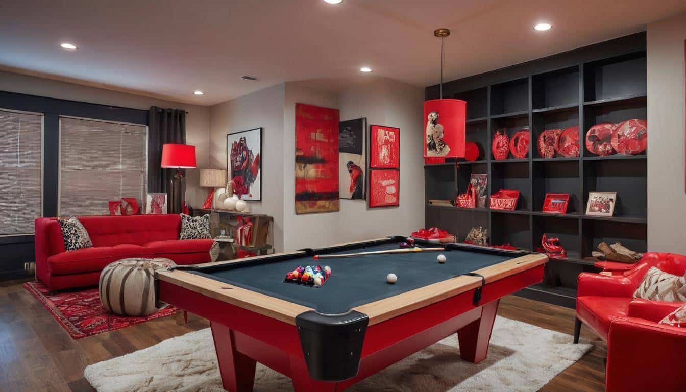 Eclectic game room design