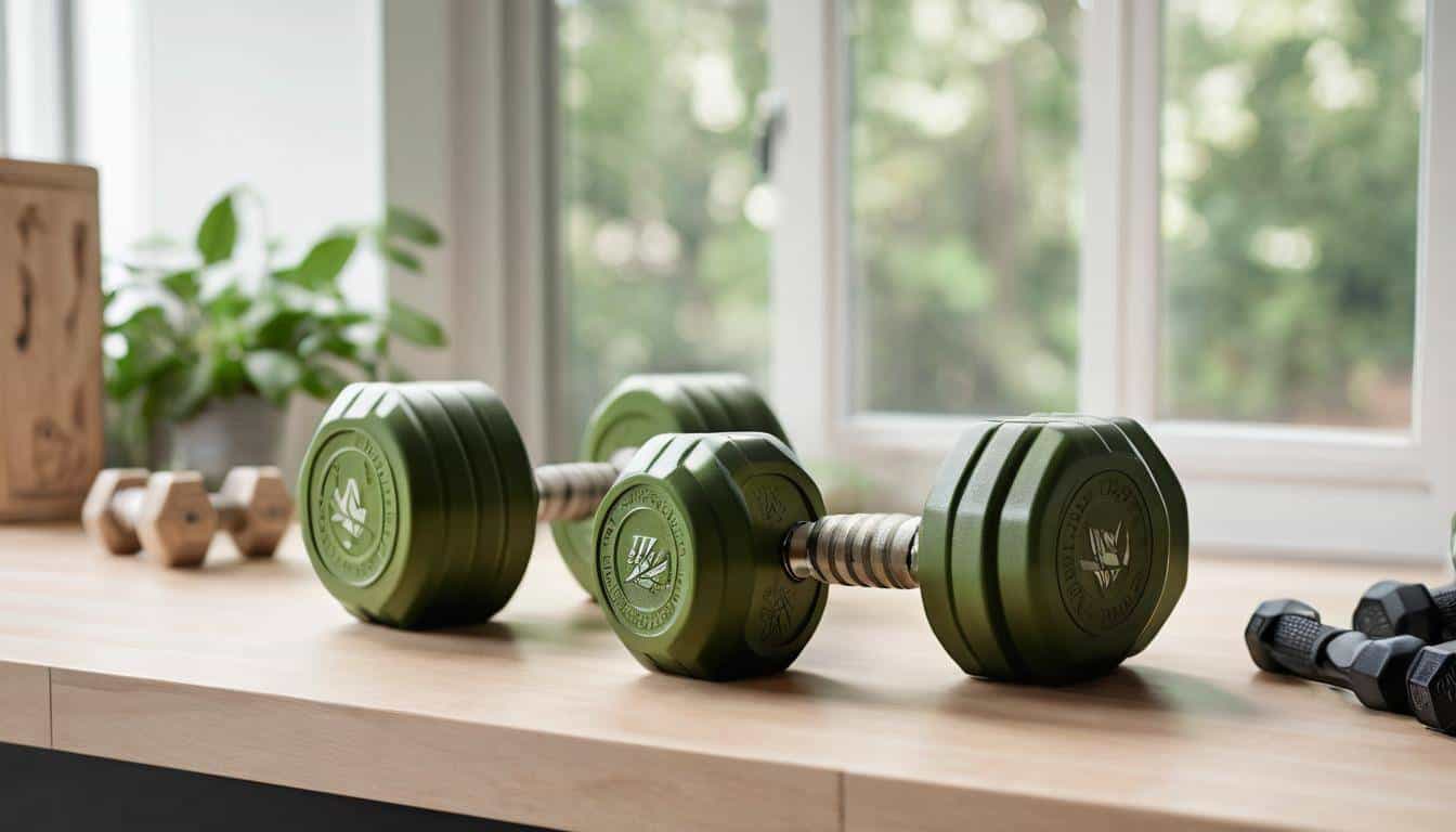 Eco-friendly adjustable dumbbells