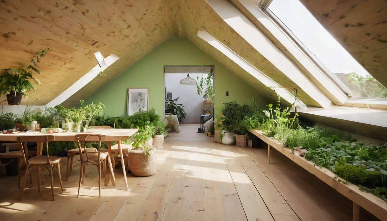 Eco-friendly attic renovation