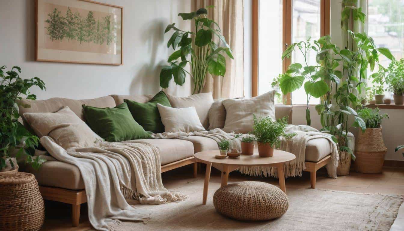 Eco-friendly cozy home decor