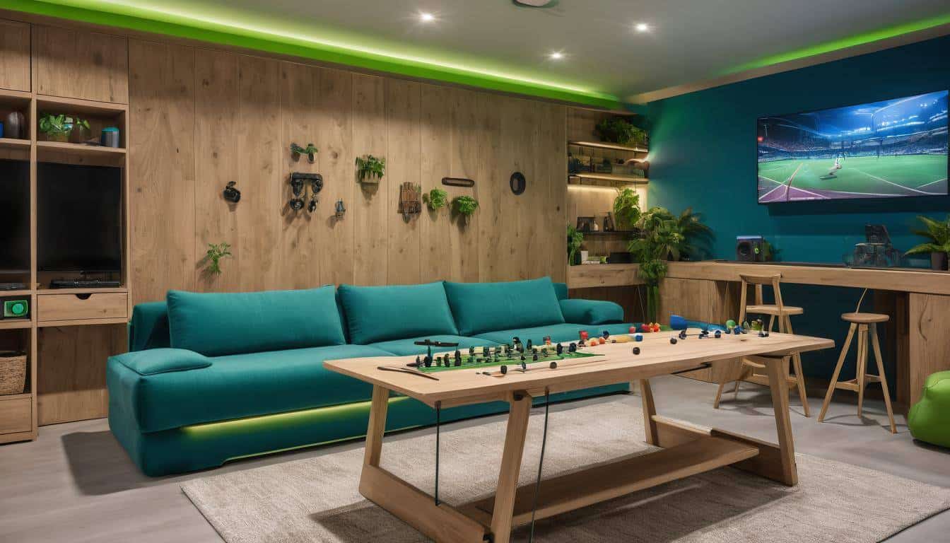 Eco-friendly game room design