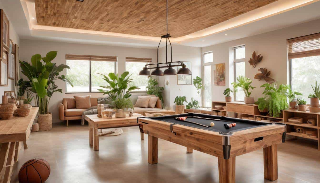 Eco-friendly game room design