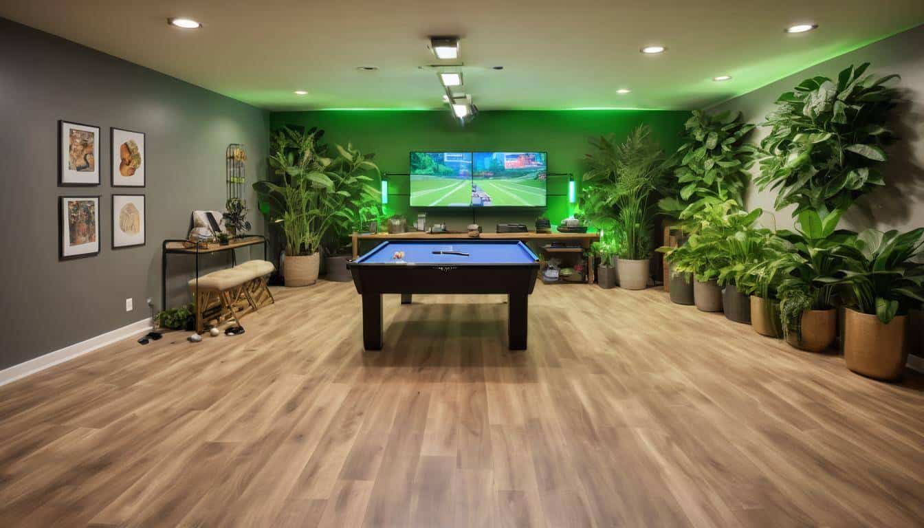 Eco-friendly game room design