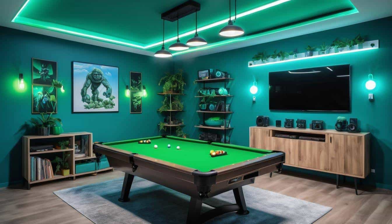 Eco-friendly game room lights