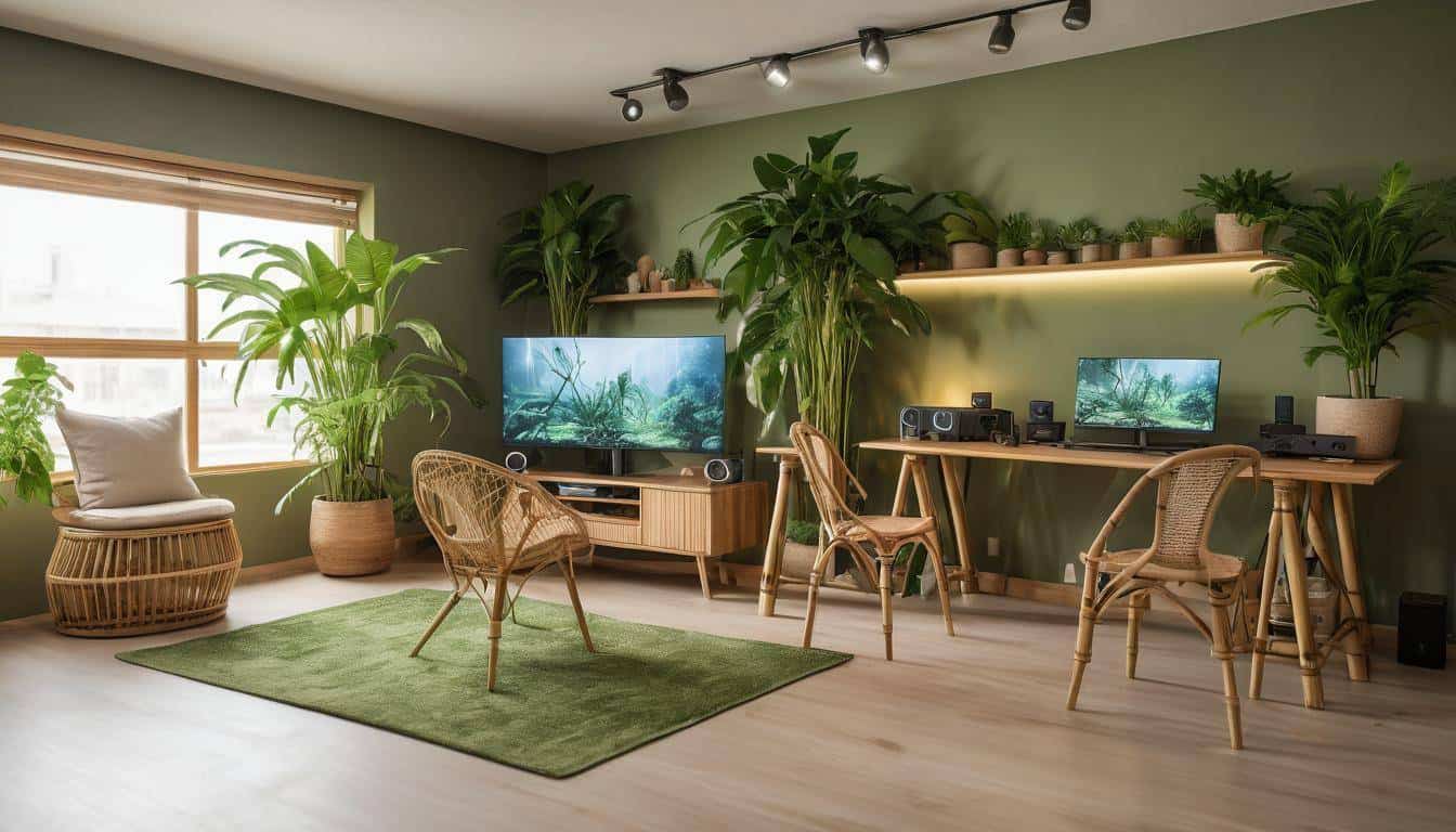 Eco-friendly gaming room