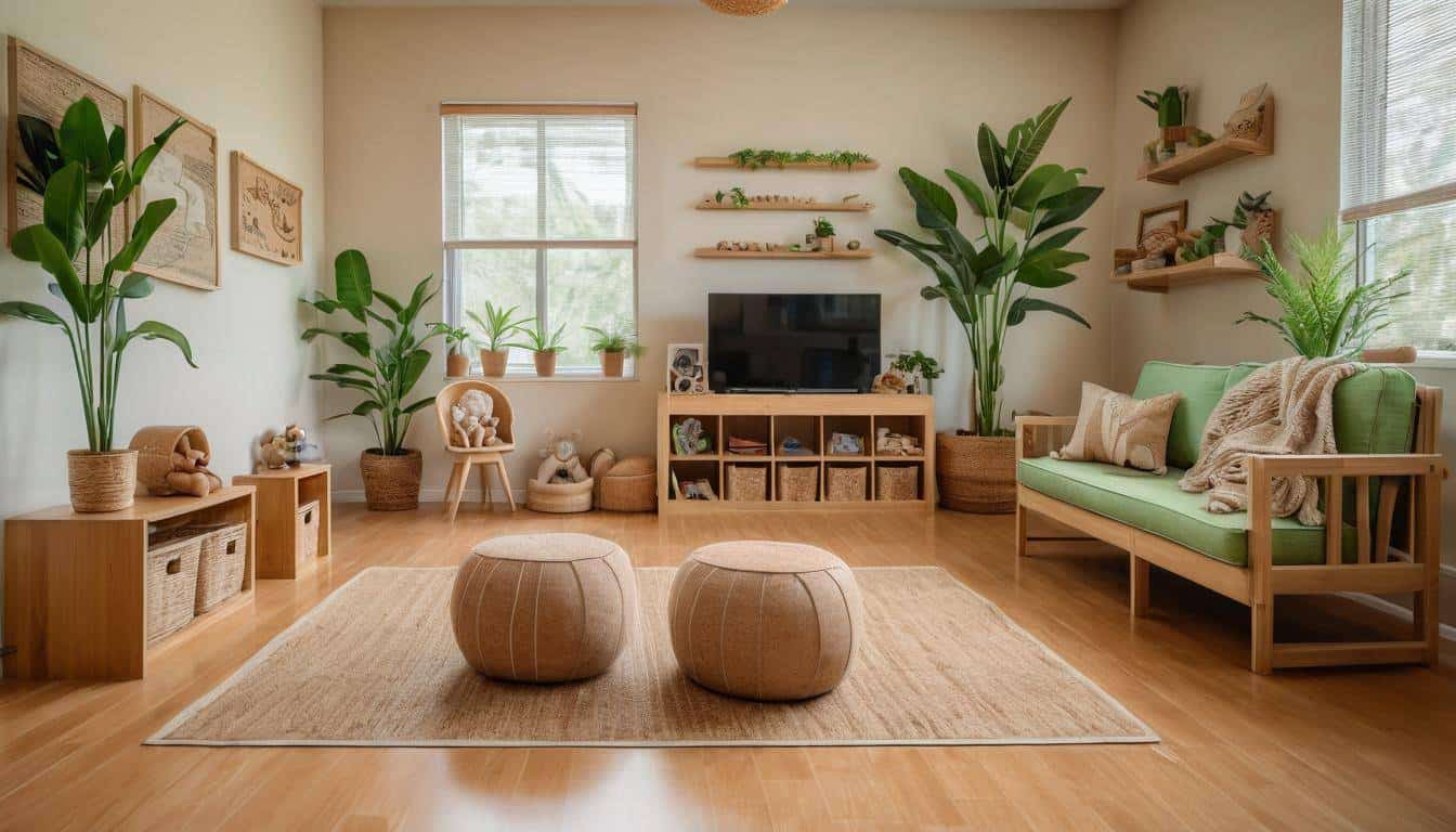 Eco-friendly playroom design