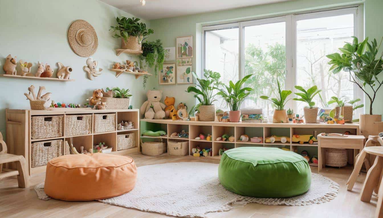 Eco-friendly playroom furnishings