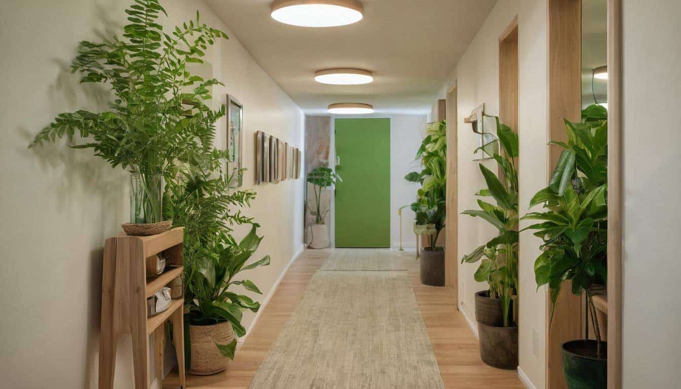 Eco-friendly sustainable hallway