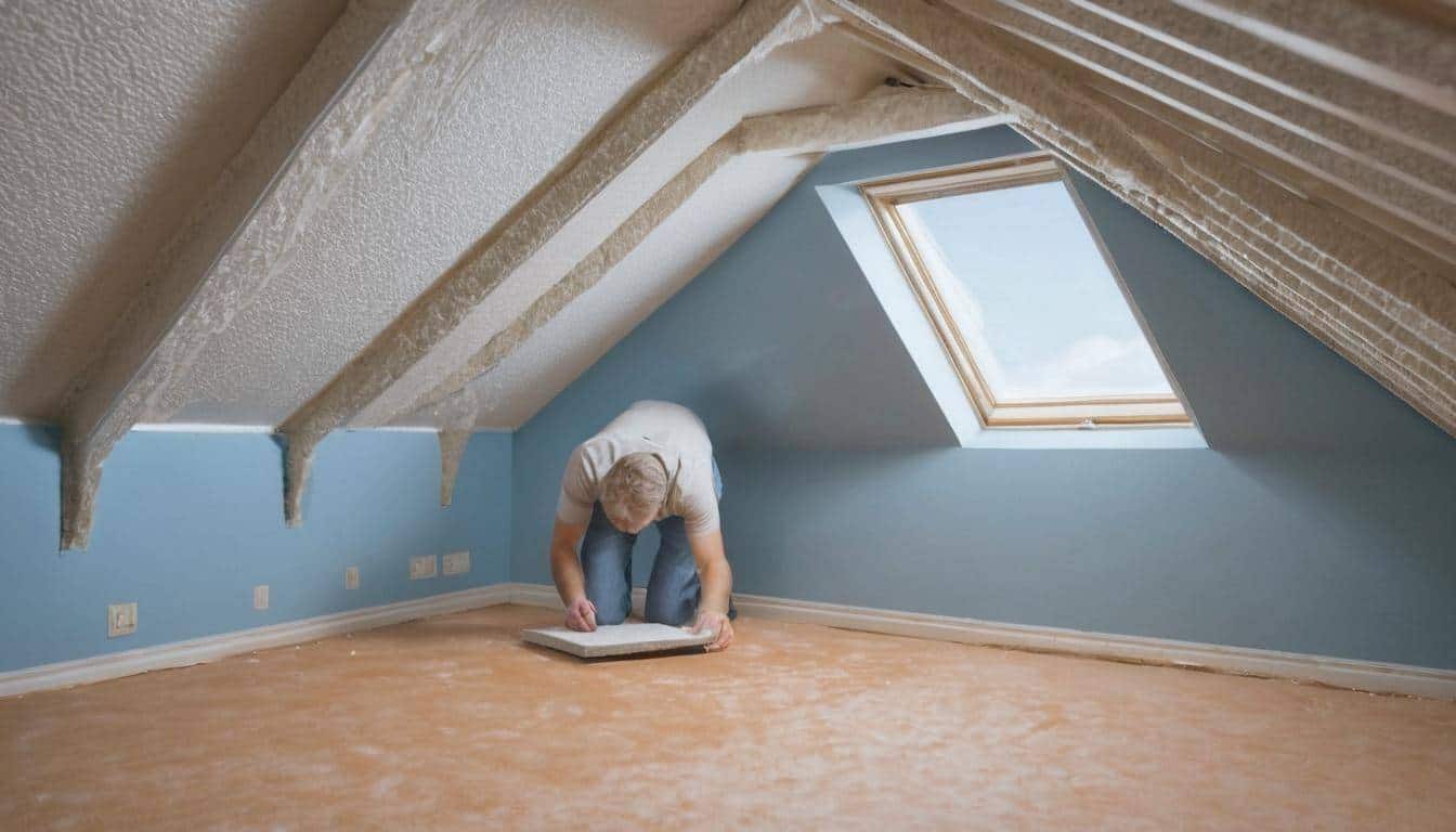 Efficient attic insulation